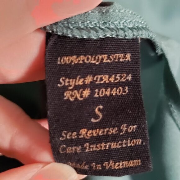 Like New Blu Pepper Scoop Neck Double Pocket Teal Blouse Small - Picture 7 of 8